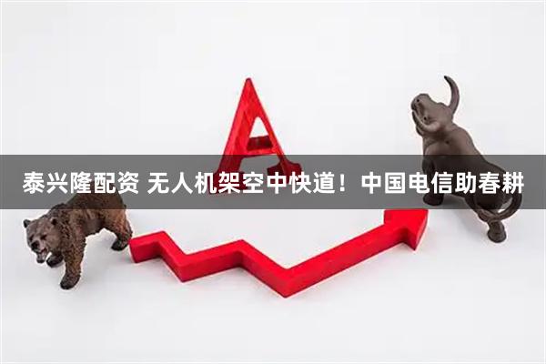 泰兴隆配资 无人机架空中快道!中国电信助春耕