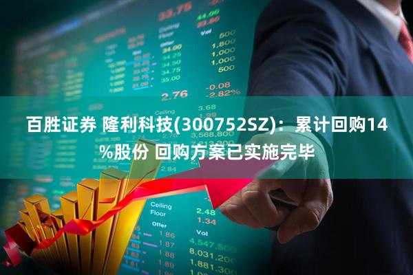 百胜证券 隆利科技(300752SZ):累计回购14%股份 回购方案已实施完毕